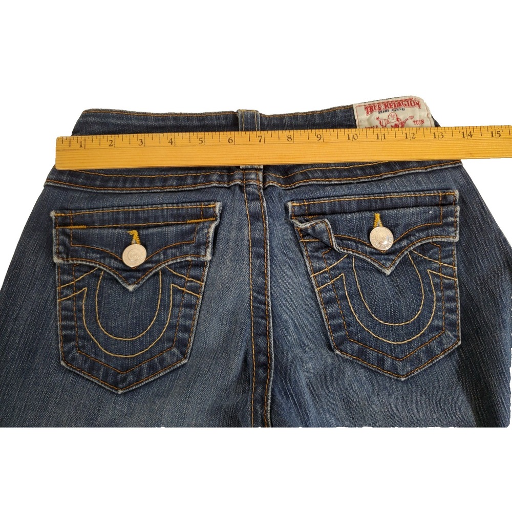 True Religion Straight Leg Denim Blue Jeans Size 26 Inseam 30/31 Lot of 2 - Picture 4 of 8